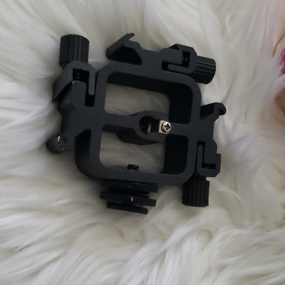 Black Camera Mount For Flash, Microphone, Lights - image 2
